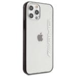 Mercedes AMG AMHCP12LAESLBK Transparent Metallic Painted Kryt iPhone 12 Pro Max