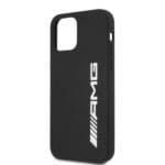 Mercedes AMG AMHCP12LSGLBGN Black Silicone Big Logo Kryt iPhone 12 Pro Max