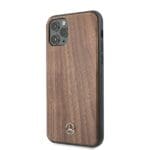 Mercedes MEHCN58VWOLB Hard Brown Wood Line Walnut Kryt iPhone 11 Pro