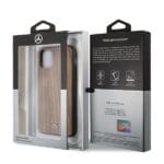 Mercedes MEHCN58VWOLB Hard Brown Wood Line Walnut Kryt iPhone 11 Pro
