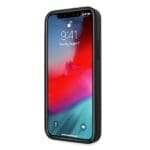 Mercedes MEHCP12LCDOBK Black Leather Perforated Area Kryt iPhone 12 Pro Max