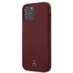 Mercedes MEHCP12MSILRE Red Silicone Line Kryt iPhone 12/12 Pro