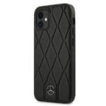 Mercedes MEHCP12SMULBK Black Wave Line Kryt iPhone 12 Mini