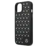 Mercedes MEHCP13MESPBK Black Silver Stars Pattern Kryt iPhone 13