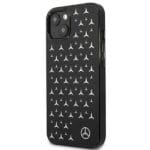 Mercedes MEHCP13SESPBK Black Silver Stars Pattern Kryt iPhone 13 Mini