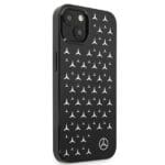 Mercedes MEHCP13SESPBK Black Silver Stars Pattern Kryt iPhone 13 Mini