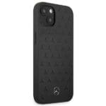 Mercedes MEHCP13SPSQBK Black Leather Stars Pattern Kryt iPhone 13 Mini