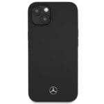 Mercedes MEHCP13SSILBK Black Silicone Line Kryt iPhone 13 Mini