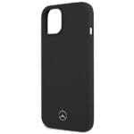 Mercedes MEHCP13SSILBK Black Silicone Line Kryt iPhone 13 Mini