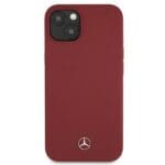 Mercedes MEHCP13SSILRE Red Silicone Line Kryt iPhone 13 Mini