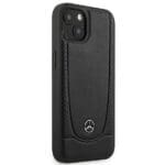 Mercedes MEHCP14MARMBK Black Leather Urban Kryt iPhone 14 Plus