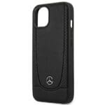 Mercedes MEHCP14MARMBK Black Leather Urban Kryt iPhone 14 Plus