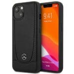 Mercedes MEHCP14MARMBK Black Leather Urban Kryt iPhone 14 Plus