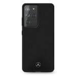 Mercedes MEHCS21LSILBK Black Silicone Line Kryt Samsung S21 Ultra
