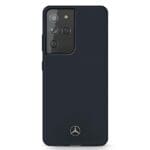 Mercedes MEHCS21LSILNA Blue Silicone Line Kryt Samsung S21 Ultra