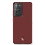 Mercedes MEHCS21LSILRE Red Silicone Line Kryt Samsung S21 Ultra