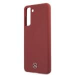 Mercedes MEHCS21MSILRE Red Silicone Line Kryt Samsung S21 Plus