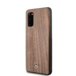 Mercedes MEHCS62VWOLB Hardcase Brown Wood Line Walnut Kryt Samsung Galaxy S20