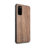 Mercedes MEHCS62VWOLB Hardcase Brown Wood Line Walnut Kryt Samsung Galaxy S20