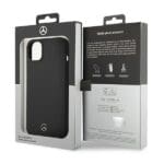 Mercedes MEHMP14MSILBK Black Silicone Line Magsafe Kryt iPhone 14 Plus