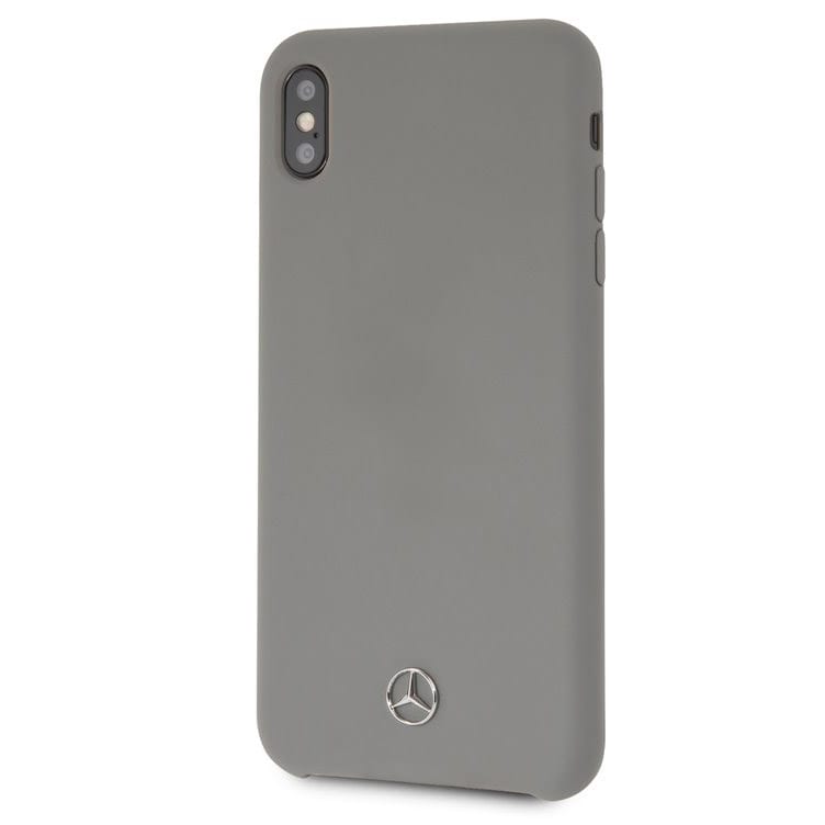 Mercedes Silicone Lining Grey Kryt iPhone XS Max