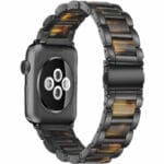 Metal Resin Řemínek Apple Watch SE/11/10/9/8/7/6/5/4/3 (42/41/40/38mm) Black
