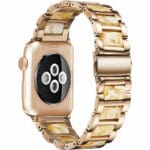 Metal Resin Řemínek Apple Watch SE/11/10/9/8/7/6/5/4/3 (42/41/40/38mm) Rose Yellow