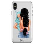 Mother Black Haired With Boy Kryt iPhone XS Max