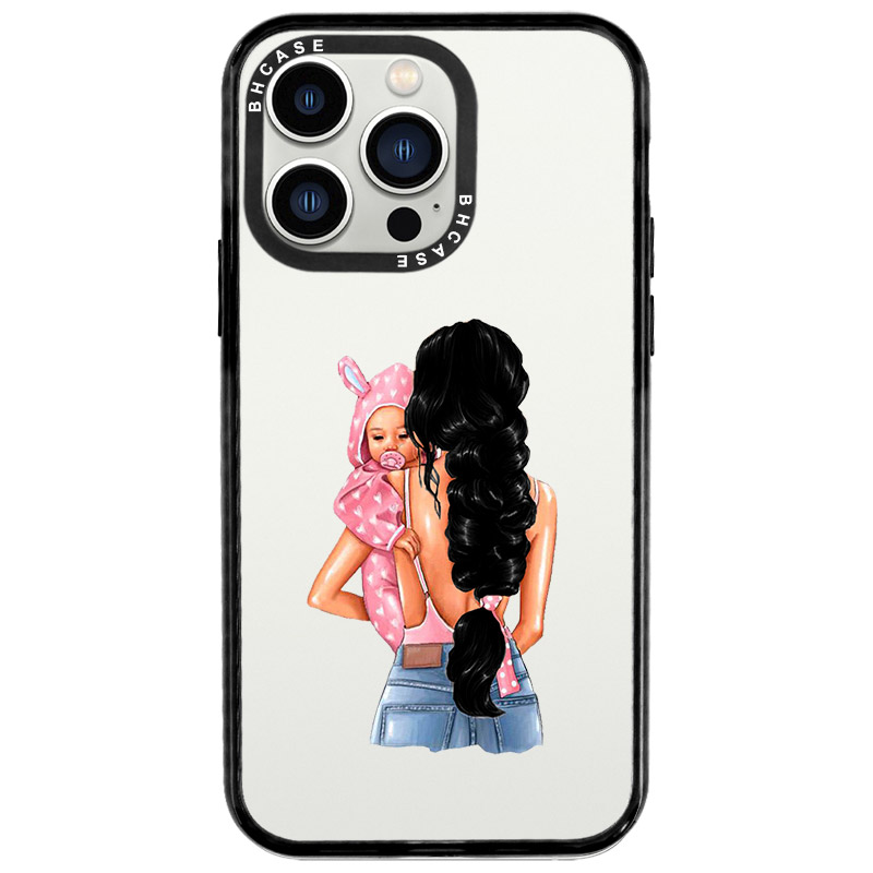 Mother Black Haired With Girl Kryt iPhone 13 Pro