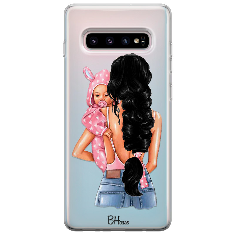Mother Black Haired With Girl Kryt Samsung S10 Plus