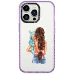 Mother Brunette With Boy Kryt iPhone 14 Pro