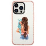 Mother Brunette With Boy Kryt iPhone 14 Pro