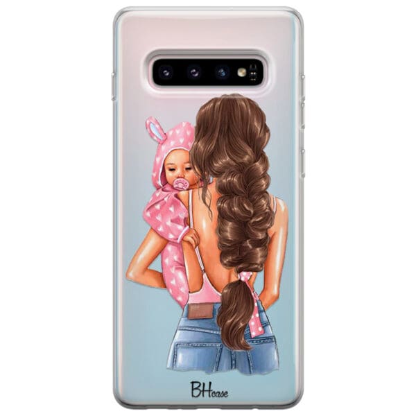 Mother Brunette With Girl Kryt Samsung S10 Plus
