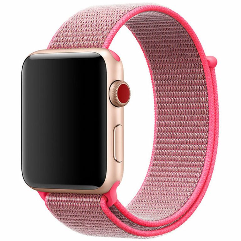 Nylonový Náramek Apple Watch 45/44/42/Ultra Brilliant Pink
