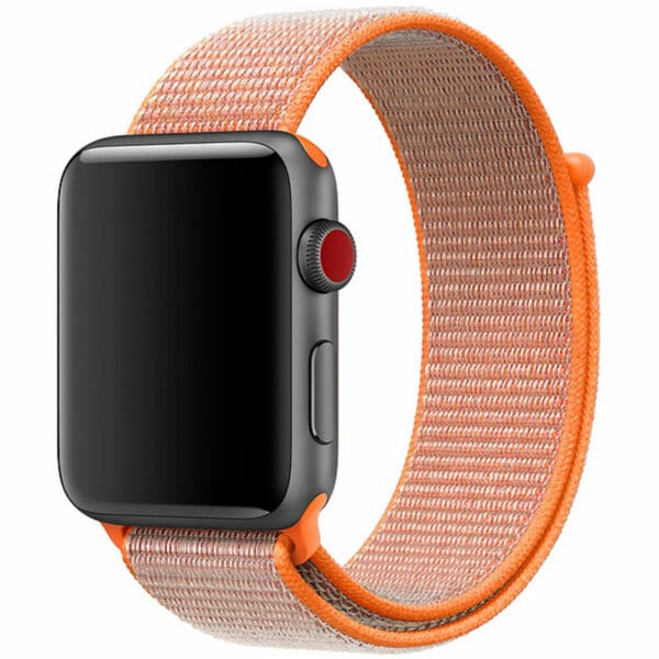 Nylonový Náramek Apple Watch 45/44/42/Ultra Orange Red