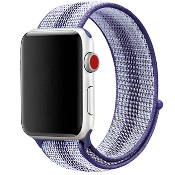 Nylonový Náramek Apple Watch 45/44/42/Ultra Striped Purple