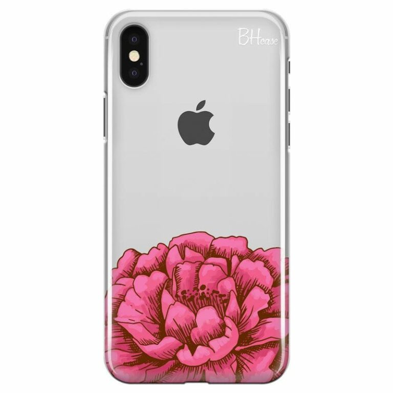 Peony Pink Kryt iPhone X/XS