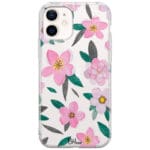 Pink Floral Kryt iPhone 12 Mini