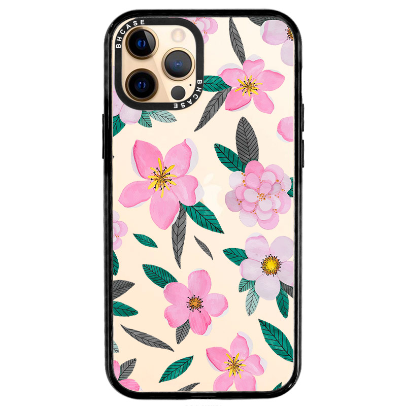 Pink Floral Kryt iPhone 12 Pro Max