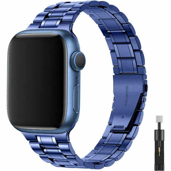 Premium Metal Náramek Apple Watch 45/44/42/Ultra Blue