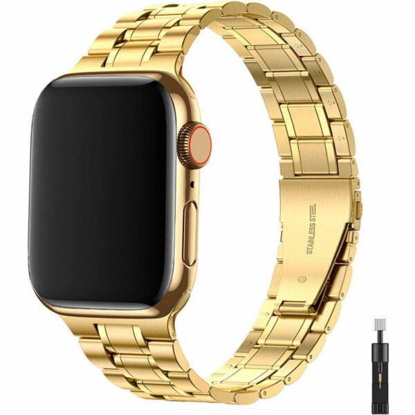 Premium Metal Náramek Apple Watch 45/44/42/Ultra Gold