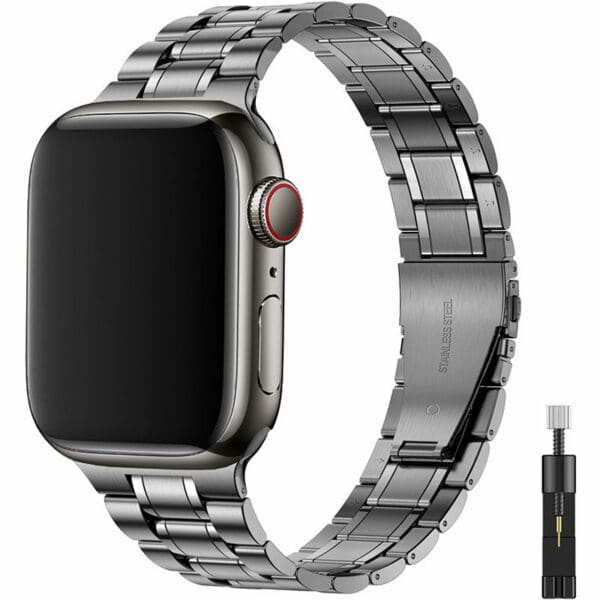 Premium Metal Náramek Apple Watch 45/44/42/Ultra Gray