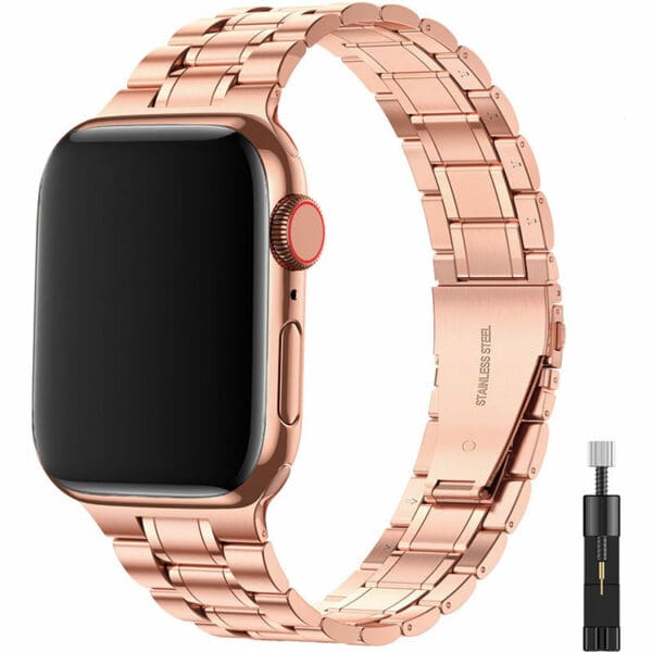 Premium Metal Náramek Apple Watch 45/44/42/Ultra Rose Gold