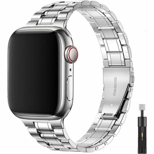 Premium Metal Náramek Apple Watch 45/44/42/Ultra Silver