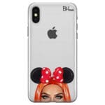 Redhead Girl With Ribbon Kryt iPhone X/XS