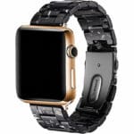 Resin Strap Řemínek Apple Watch SE/11/10/9/8/7/6/5/4/3 (42/41/40/38mm) Black Bloom
