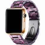 Resin Strap Řemínek Apple Watch SE/11/10/9/8/7/6/5/4/3 (42/41/40/38mm) Purple Light