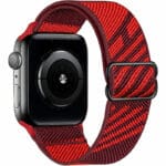 Scrunchie Řemínek Apple Watch SE/11/10/9/8/7/6/5/4/3 (42/41/40/38mm) Black Red