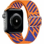 Scrunchie Řemínek Apple Watch SE/11/10/9/8/7/6/5/4/3 (42/41/40/38mm) Blue Orange