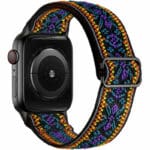 Scrunchie Řemínek Apple Watch SE/11/10/9/8/7/6/5/4/3 (42/41/40/38mm) Bohemia Purple